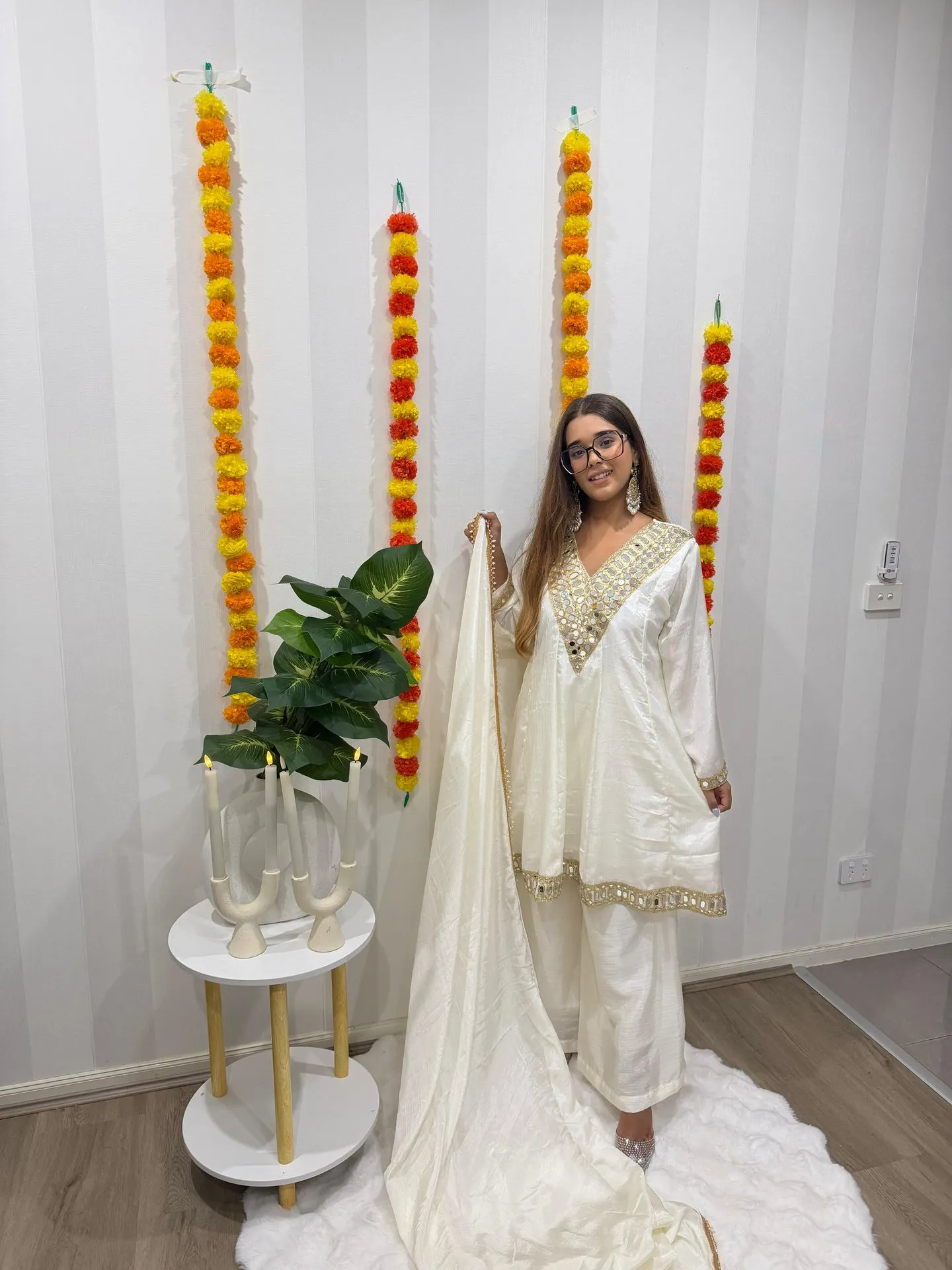 Pure Chinon Silk Short Anarkali